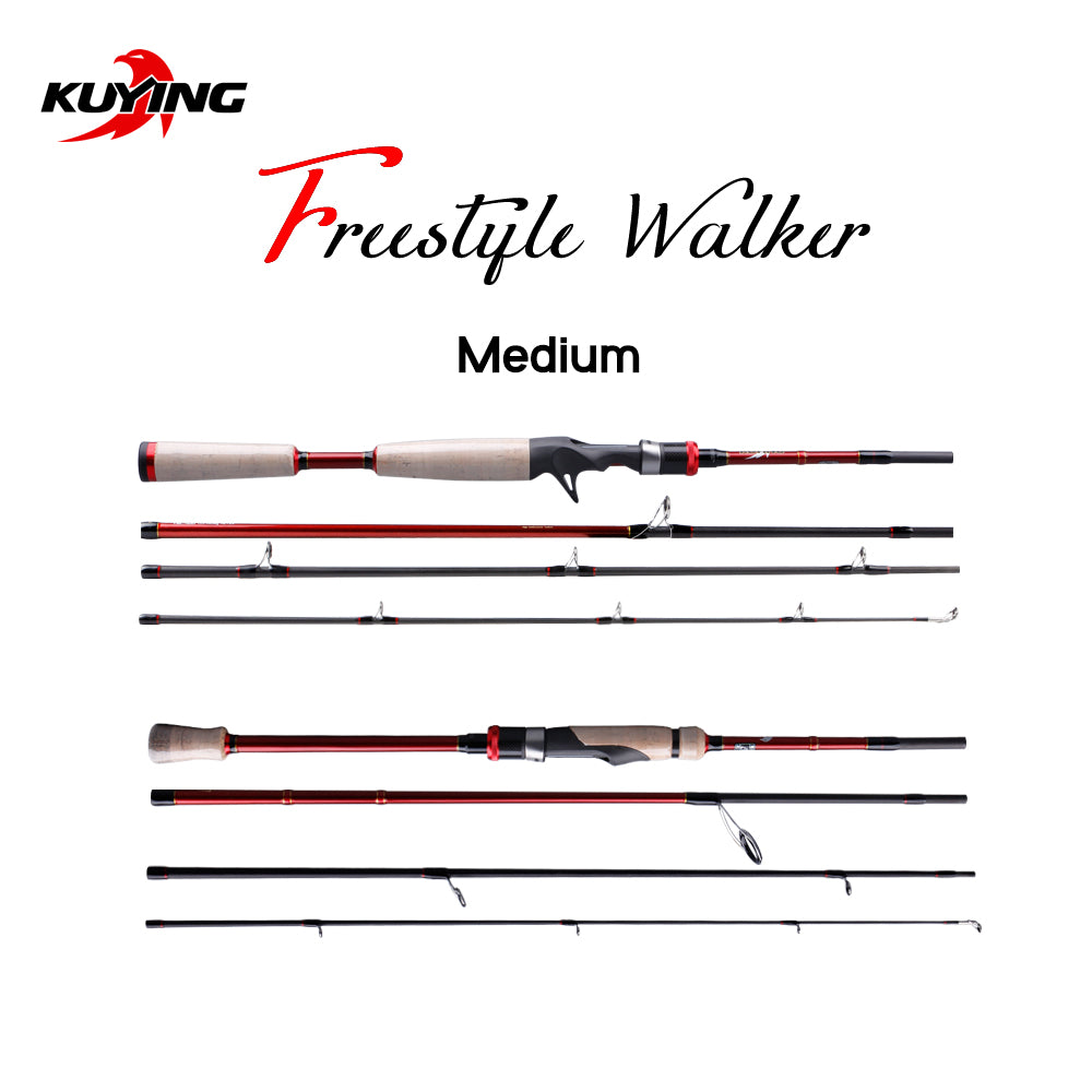 cane pole fishing reels KUYING FREESTYLE WALKER 2.07m 6'9" Baitcasting Casting Spinning Fishin