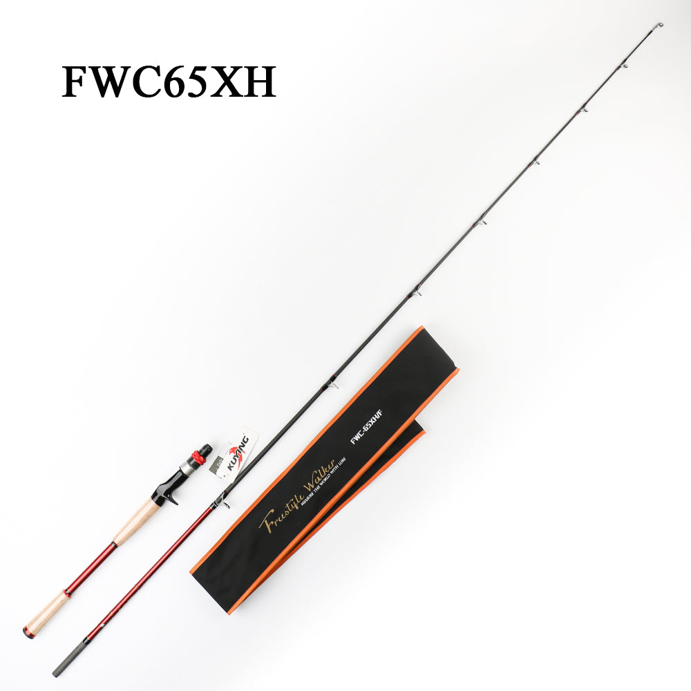 cane walker fishing lure KUYING Freestyle Walker 1.95m Fishing Lure Rod Cane Super Hard XH Carb
