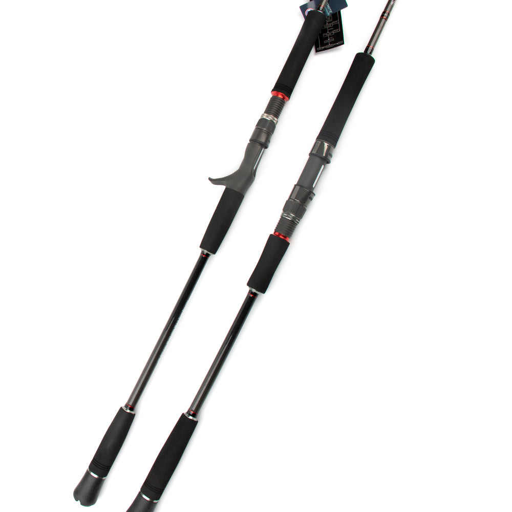 KUYING DEEP BLUE 1.56m 1.68m 1 Section Lure Fishing Jigging Rod Casting Spinning FUJI Parts Carbon Fiber Rods Cane Stick DeepSea