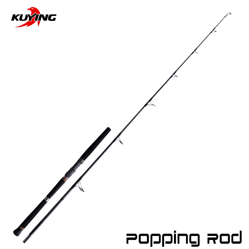 KUYING ULUA Popper Popping Fishing Lure Rod 2.49m 8'3" Spinning Middle Hard Carbon FUJI Parts Stick Cane Pole Max Lure 200g