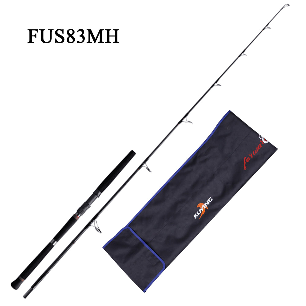 KUYING ULUA Popper Popping Fishing Lure Rod 2.49m 8'3" Spinning Middle Hard Carbon FUJI Parts Stick Cane Pole Max Lure 200g