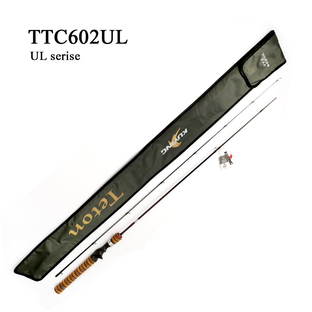 KUYING Teton UL Ultra-light Soft Fishing Rod 1.8m 1.9m 1.92m Lure Carbon Casting Spinning Cane Pole FUJI Medium Action FUJI Part