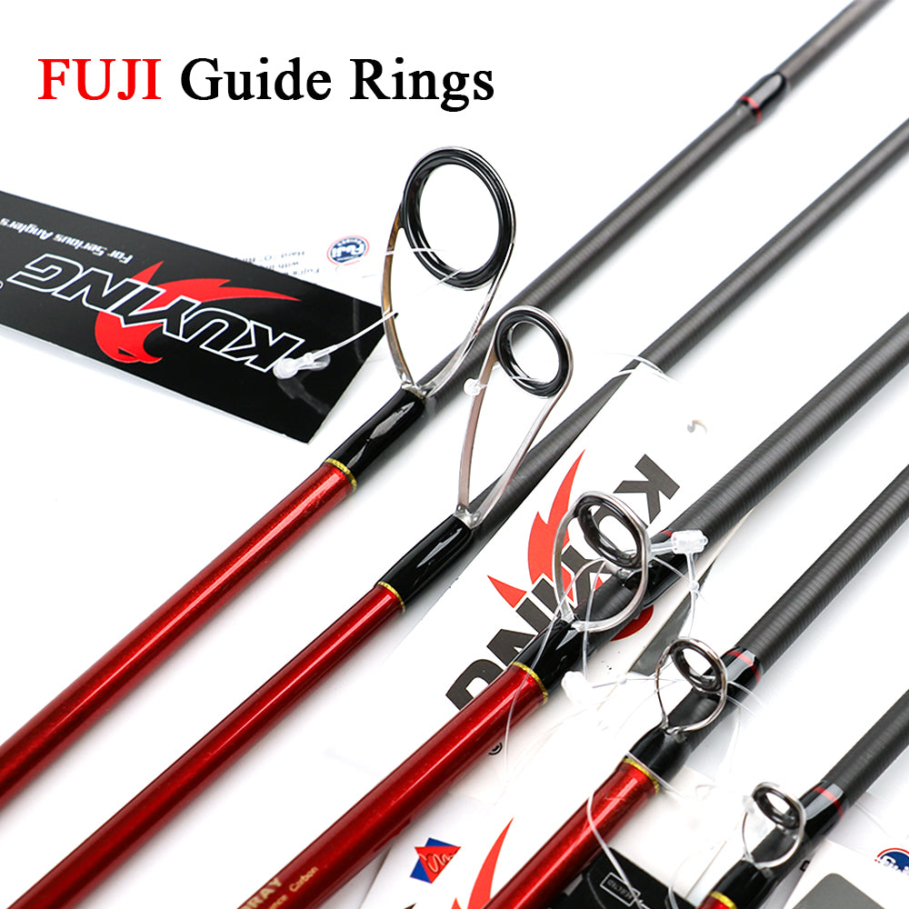 KUYING Freestyle Walker 2.1m 7'0" Spinning Casting Fishing Carbon Mini Travel Rod Soft Light Pole Cane Stick 2-10g Lure